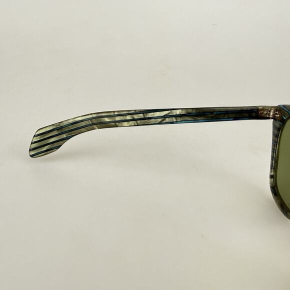 Vintage Unbranded Sunglasses 1950\'s Green Glass Lenses Cat Eye Reto Teal Gold main image 4